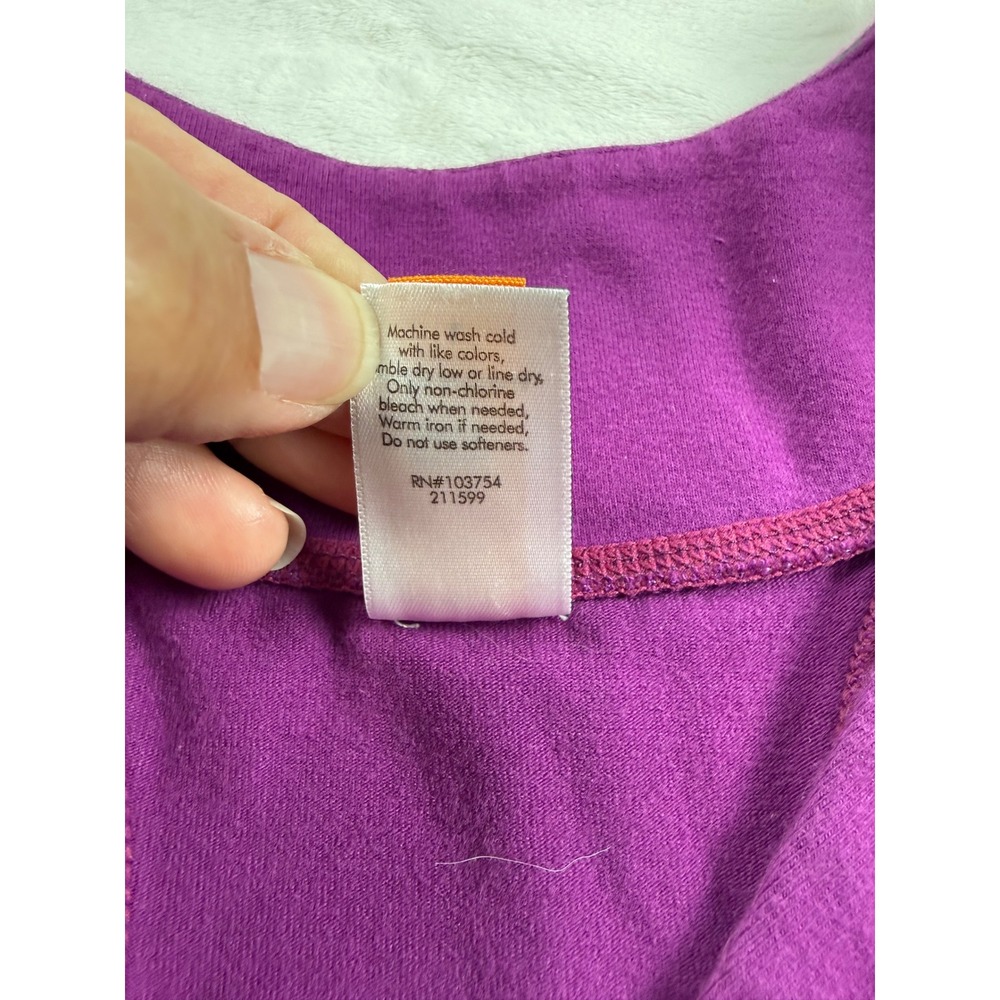 Lucy Womens Purple Surplice Racerback Activewear Tank Top Size Large 211599 - Picture 5 of 9